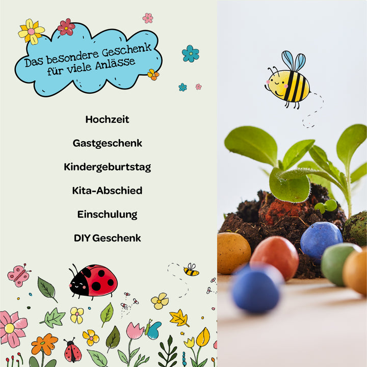 Ideals für verschiedene Anlässe, wie Kindergeburtstag, Abschiedsgeschenk, Einschulung, Hochzeit