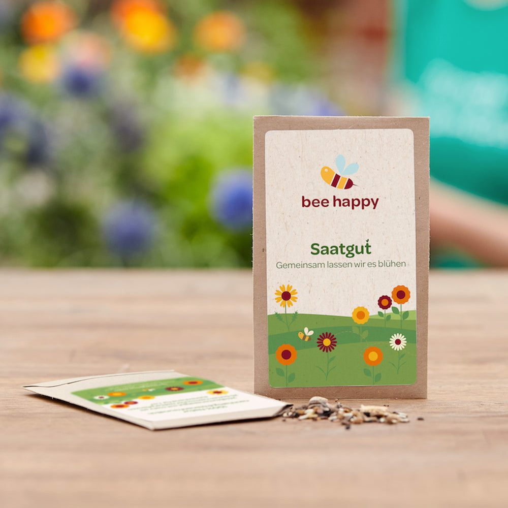Loose flower seeds in a high-quality paper envelope with tear-off flap